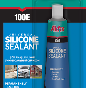 100E SILICON TUB ETANŞANT UNIVERSAL 50 ml. Transparent/alb